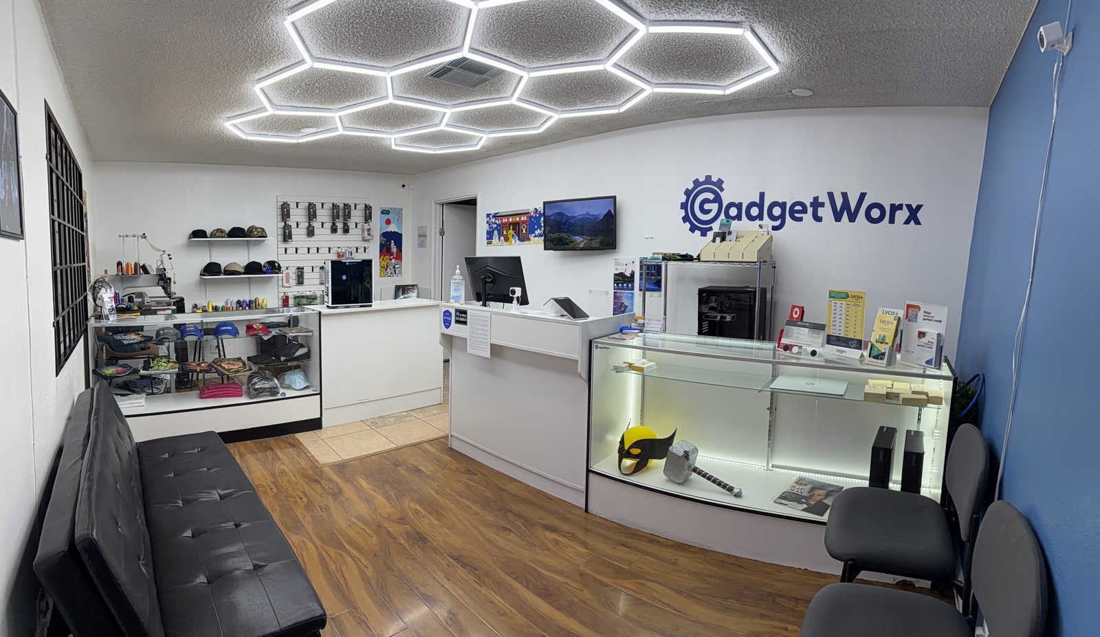 Inside the GadgetWorx repair shop in Hesperia